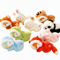 Boneka Domba Lucu Mainan Bunga Tulip Super Lembut Bersulam Hadiah Pereda Stres untuk Anak-anak