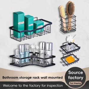 Scaffale Multiuso da <span class=keywords><strong>Cucina</strong></span> e Bagno, Organizzatore da Parete per Appartamento, Porta Sapone da Muro - Product Image 5