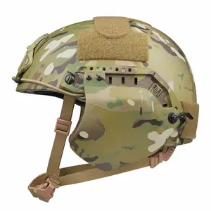 REVIXUN Couvre-casque de combat en aramide FAST Couvre-casque de protection des oreilles Couvre-casque latéral