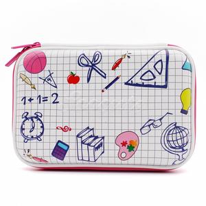Boîte à crayons blanche de dessin animé, grande, en EVA 3D, licorne, imperméable, personnalisée, mignonne, pour filles, enfants, école - Product Image 2