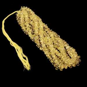 ลูกปัดหินควอตซ์ธรรมชาติแกะสลักลายเลมอน8x10มม. ลูกปัดแบบหลวมสำหรับทำเครื่องประดับจากผู้ผลิตขายส่ง16" - Product Image 5