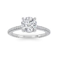 Bague en or 9k 16k 18k avec diamant de 2 carats, bague en diamant de laboratoire, bagues de fiançailles pour femmes, véritable diamant
