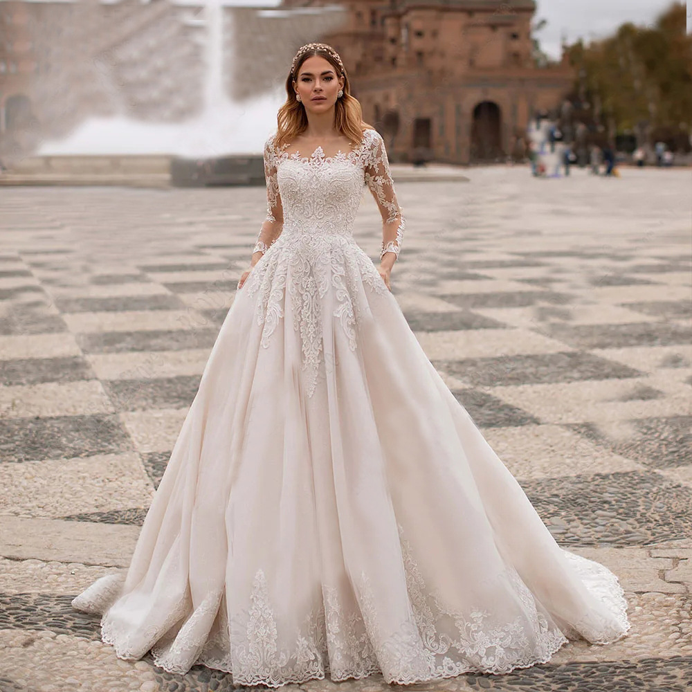 Elegant Designs for Your Perfect Day: Quality cream wedding dresses long  sleeve for Business Buyers