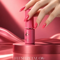 Coffret Cadeau Professionnel de Vernis à Ongles Gel Effet Pétale 6 Couleurs Série Pantone, Gel UV LED Sans HEMA, Écologique, Kit de Manucure Salon