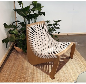 Chaise longue créative et confortable, structure <span class=keywords><strong>en</strong></span> aluminium, tressage <span class=keywords><strong>en</strong></span> <span class=keywords><strong>rotin</strong></span>, chaise de loisirs d'extérieur pour <span class=keywords><strong>jardin</strong></span>, villa, terrasse et balcon - Product Image 2