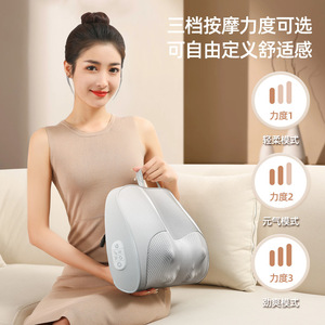 AUX Neck Massage Pillow Rechargeable Hot Compress Kneading Electric Massager for Neck Back Waist Home Use - Product Image 4