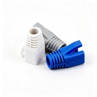 Protector de Cable RJ45 con Alivio de Tensión y Protección Antiflexión de PVC, Funda Protectora de Goma para Conector Modular (Disponible en Varios Colores)