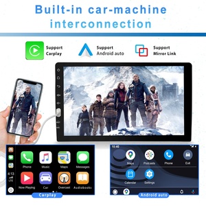 Podofo 9 ''1 DIN Xe Stereo Carplay Android Tự Động Xe Đài Phát Thanh Duy Nhất DIN Xe MP5 Máy Nghe Nhạc Bt FM EQ + Microphone Tự Động Thiết Bị Điện Tử - Product Image 2