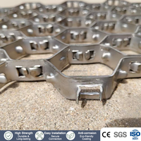 Ancrage en treillis hexagonal perforé en fil d'acier inoxydable pour revêtement réfractaire avec service de découpe pour séparateur cyclonique FCC