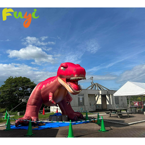 Dinosauro Gonfiabile Rosso Gigante di Alta Qualità, 5m di Altezza, Prezzo di Fabbrica, per Decorazioni Eventi - Product Image 1