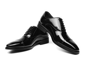 Nouvelles Chaussures Habillées en Cuir Pleine Fleur pour Hommes - Style Décontracté Anglais, Rehaussantes, Antidérapantes et Imperméables - Product Image 6