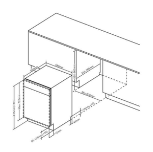 <span class=keywords><strong>Lavavajillas</strong></span> para el hogar, accesorio totalmente integrado, con 14 ajustes, 1100V - Product Image 3