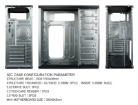 Computer Parts and Accessories 4 USB Gaming case Pc Desk Piano Painting Custom OEM Full Tower P4 ATX Computer Office Pc case