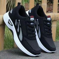 Chaussures de Sport et Décontractées Tendance et Polyvalentes pour Hommes, à Semelle Épaisse Antidérapante en PU, avec Doublure en Maille, pour Printemps et Automne