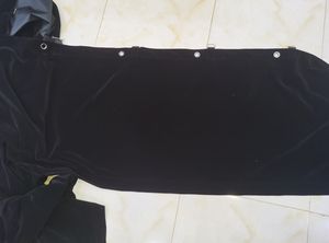 Rideau noir de couverture de botte d'<span class=keywords><strong>oeillet</strong></span> avec l'agrafe solide de mouche - Product Image 2