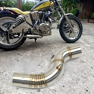 Nouveau système d'échappement en acier inoxydable pour moto, adaptateur de raccordement intermédiaire ZX6R pour remplacer/réparer Kawasaki <span class=keywords><strong>Ninja</strong></span> - Product Image 3