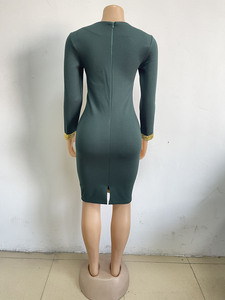 New Fashion African Clothing <strong>Sequin</strong> Long Sleeve <strong>Bodycon</strong> <strong>Sexy</strong> Elegant <strong>Dresses</strong> for Women - Product Image 6