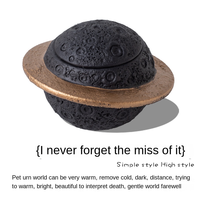 QC-11 Portland Cement Pet Memorial Urn | Handmade Teardrop Cremation Box for Cats Dogs