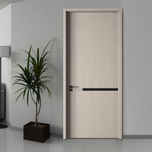 Portes prémontées en bois MDF apprêté blanc moderne Design d'intérieur pour salles de bains Salons Cuisines Hôtels Villas Salles Écoles - Product Image 3