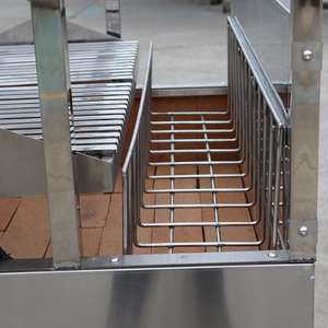 <span class=keywords><strong>Parrilla</strong></span> Argentina de Carbón Santa María de Acero Inoxidable, <span class=keywords><strong>Parrilla</strong></span> para Barbacoa de Carbón - Product Image 4