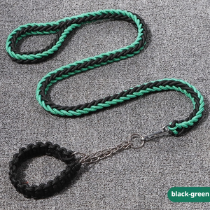 Futurepets Groothandel Huisdierenproducten Gepersonaliseerd Kleurrijk Gevlochten Effen Patroon Kleine Huisdier Training Hondenriem En Tractieketting - Product Image 2