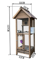 Grande volière extérieure en bois écologique, résistante aux intempéries, nichoir de reproduction, cage de luxe classique pour perroquets, ménagères et pigeons