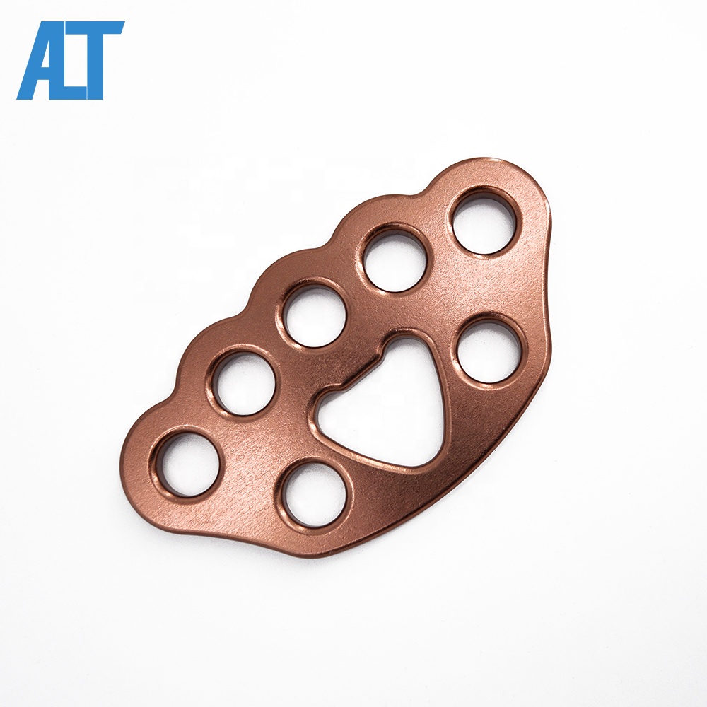 Монтажная пластина Ailot 36kN 7075 из алюминиевого сплава для скалолазания и работы на высоте с 8 отверстиями