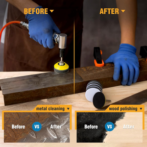 <span class=keywords><strong>2</strong></span> Inch Haak En Lus Schuurkussen Met 1/4 Inch Boorschuurbevestiging En Schuimschuurkussens Voor Polijsthout Metaalglas - Product Image 6