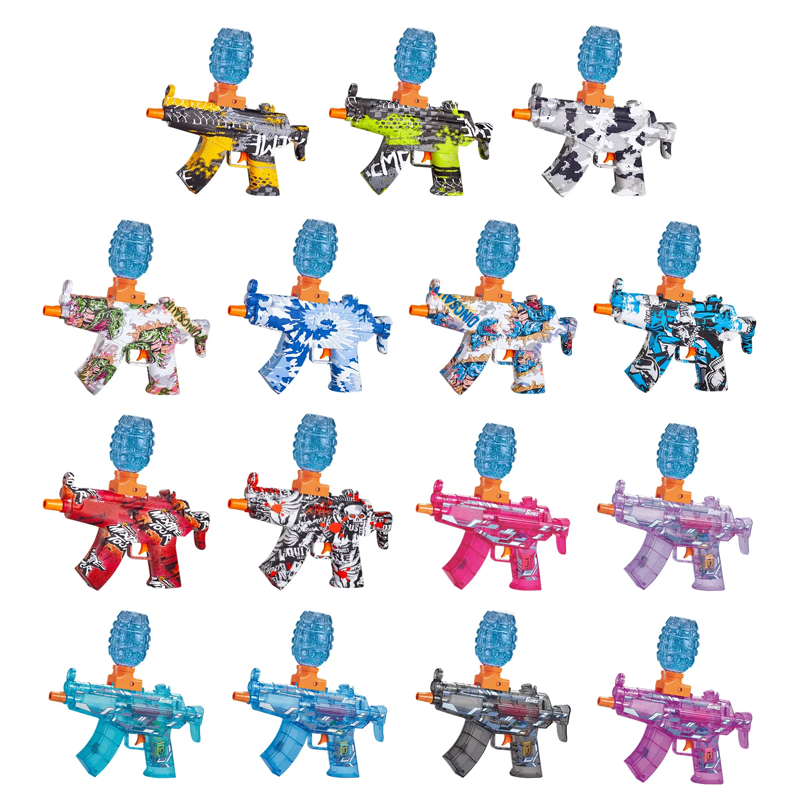 Multiple styles and colors Gel Blaster guns Electric Mini MP5 splatter ball Water gel Beads toy guns Gel Blasters
