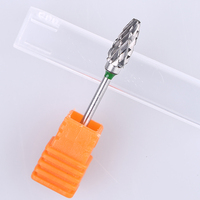 Broca de cono fino para uñas, brocas cónicas de carburo de 15mm a prueba de polvo, herramientas de eliminación de limpieza de cutículas de esmalte de Gel de manicura de 3/32"