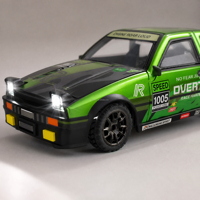 Voiture RC de drift 4x4 à l'échelle 1/64, haute vitesse, 2,4 GHz, mini voiture télécommandée avec lumières LED, jeux de bureau pour garçons et enfants