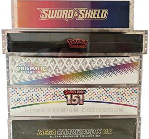 151 UPC Custom Modern UV Protection PTCG Acrylic Case Magnetic Top Display <b>Box</b> Pkmn Pack <b>Storage</b> Easy Assembly - Product Image 5