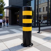 Poteau de signalisation moderne amovible en acier inoxydable, verrouillable, pour la sécurité routière et le renforcement du béton, directement de l'usine