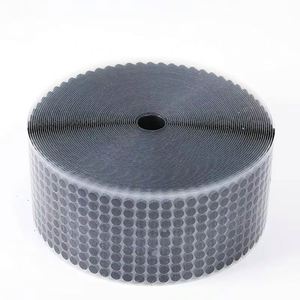 Custom Size Coin Polka Dot Nylon Velcroes Diameter Sticky Loop Self-<b>adhesive</b> <b>Hook</b> and Loop Buckle Dot Velcroes - Product Image 2