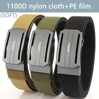 Ceinture tactique en nylon avec logo personnalisé pour hommes Ceinture tissée à bout réglable en cuir tressé en alliage d'aluminium Ceinture de loisirs Vente en gros