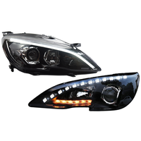 Pour Peugeot 308 408 2014-2019 : Ensemble de phares Bi-LED avec double lentille de projecteur, mise à niveau Full LED DRL, phare dynamique séquentiel