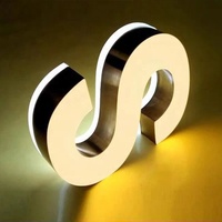 Enseigne publicitaire Led 3d Letters Logo Signalisation extérieure en métal rétro-éclairé Acrylique Led Enseigne lumineuse Channel Letter