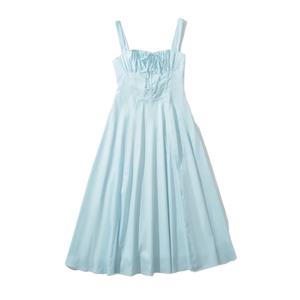 Robe longue plissée blanche à bretelles fines imprimé floral, dos nu, élégante et sexy, pour femme, idéale pour les vacances d'été - Product Image 1