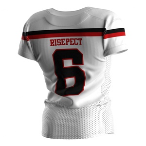 Maillot de football américain professionnel avec coutures renforcées, compatible avec les protections, évacuant l'humidité et durable pour un confort optimal - Product Image 6