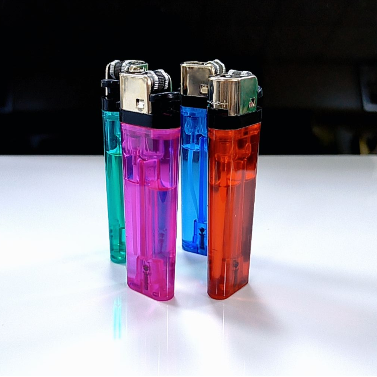 flint cigarette Hot Selling Smoking Cigarettes Flint Grinding Wheel Customized logo Lighter  Transparent Color| Alibaba.com