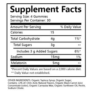 פרטי תווית שינה סיוע עמוק gummies מזון כיתה melatonin ו ויטמין b6 5htp תמציות צמחים במיכל זכוכית - Product Image 3