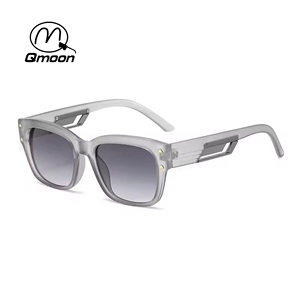 Lunettes de soleil carrées QMOON style rétro en PC, monture intégrale, protection UV400, légères, élégantes et luxueuses, unisexe, 2026 - Product Image 3