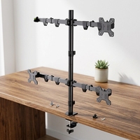 Kaloc DW240-J Zware Meerdere 4 Lcd Monitor Stand 17-27 Verstelbare Monitor Riser Stand Computer Pc Monitor Stand Voor Bureau