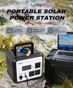 LiFePO4 Battery 1500W 1200W 600W Solar Portable <b>Power</b> Station AC 110V 220V DC12V LED Lamp LCD Display Portable <b>Power</b> <b>Generator</b> - Product Image 5