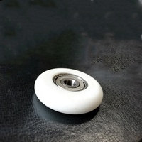 Rueda de rodillo de polea de plástico Circular con rodamiento de bolas de acero cromado 626ZZ con revestimiento de POM de 6x34x10mm para impresora 3D de puerta de ventana