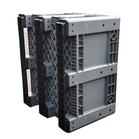 Caisse palette en plastique massif 1200x1000x760mm, robuste, ventilée, empilable, avec entrée 4 directions