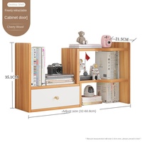 Étagère murale moderne et simple en panneaux de bois, pliable et rétractable, avec porte de placard, en MDF, pour salon et chambre à coucher