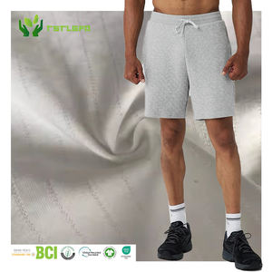 Pantalones cortos acolchados ecológicos, calzoncillos bóxer para hombre, 100% algodón, gimnasio para hombre, logotipo estampado personalizado, pantalones cortos deportivos de punto para correr para hombre - Product Image 1