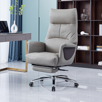 Chaise de bureau de direction à dossier haut en cuir PU de haute qualité, confortable pour un usage domestique