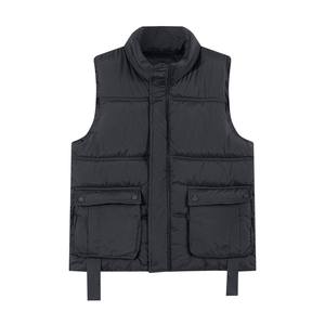 <span class=keywords><strong>Gilet</strong></span> Premium à Col Montant et Grandes Poches, <span class=keywords><strong>Gilet</strong></span> Boutonné pour Femme, Style Simple et Polyvalent - Product Image 5